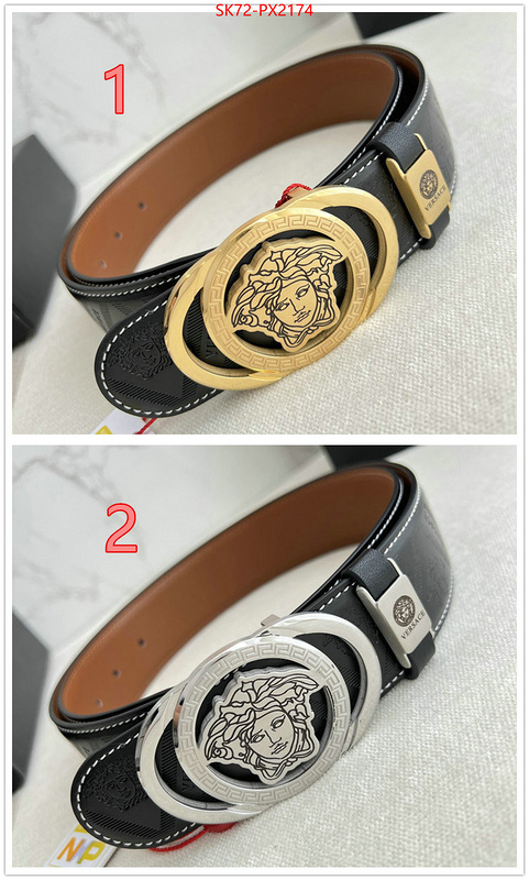 Belts-Versace designer wholesale replica ID: PX2174 $: 72USD