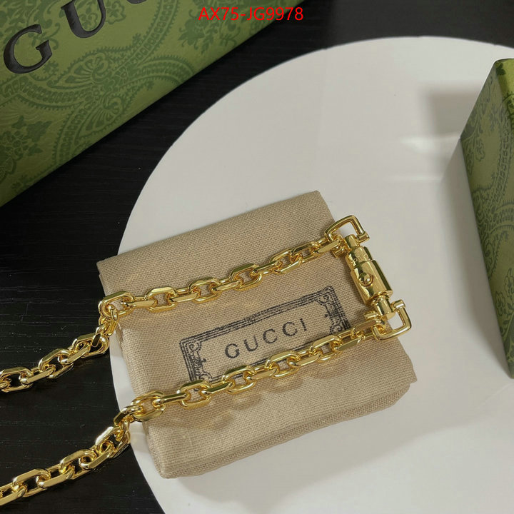 Jewelry-Gucci what is aaaaa quality ID: JG9978 $: 75USD