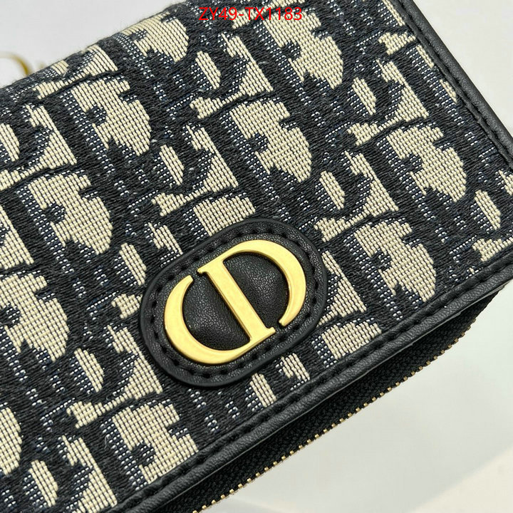 Dior Bags(4A)-Wallet- best quality designer ID: TX1183 $: 49USD,