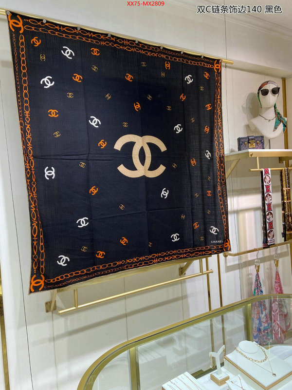 Scarf-Chanel where quality designer replica ID: MX2809 $: 75USD