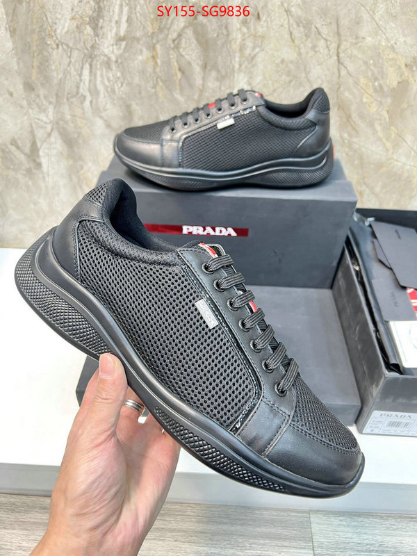 Men shoes-Prada 1:1 replica wholesale ID: SG9836 $: 155USD