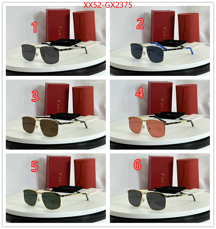 Glasses-Cartier high quality designer replica ID: GX2375 $: 52USD