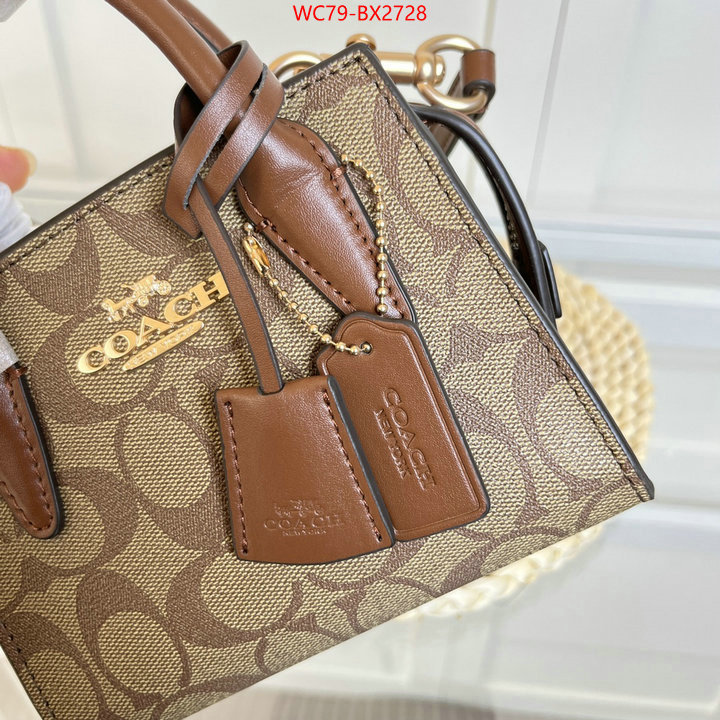 Coach Bags(4A)-Diagonal fake cheap best online ID: BX2728 $: 79USD,