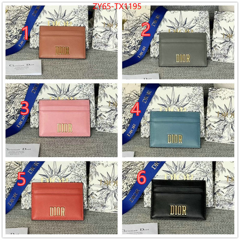 Dior Bags(4A)-Wallet- aaaaa customize ID: TX1195 $: 65USD,