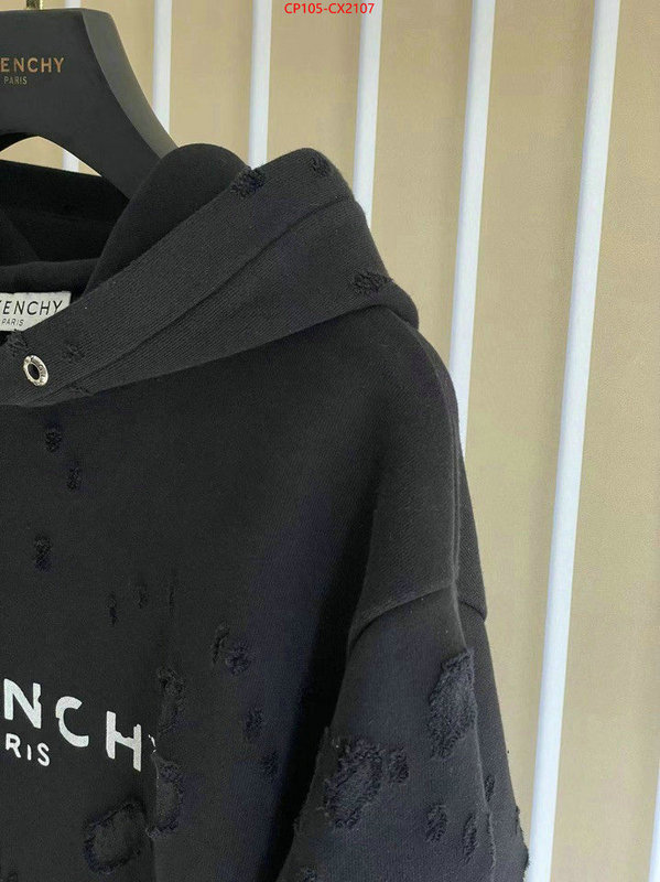 Clothing-Givenchy high quality replica ID: CX2107 $: 105USD