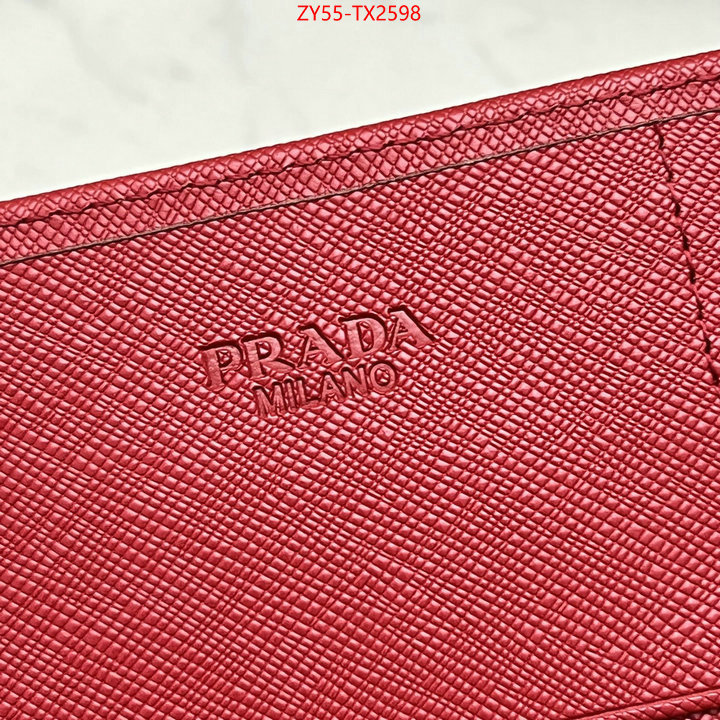 Prada Bags (4A)-Wallet 2023 aaaaa replica customize ID: TX2598 $: 55USD,