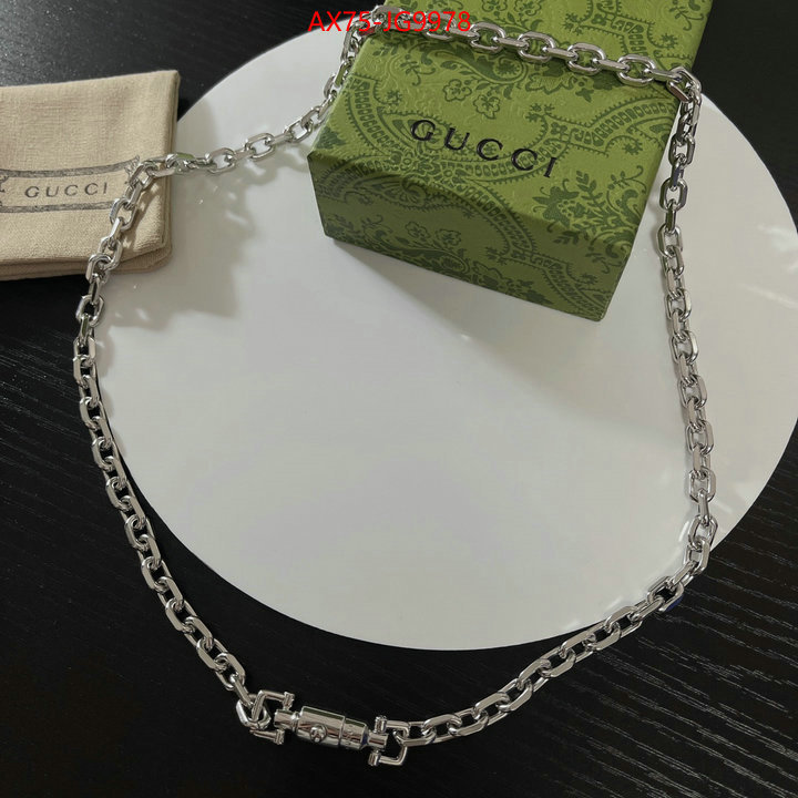 Jewelry-Gucci what is aaaaa quality ID: JG9978 $: 75USD