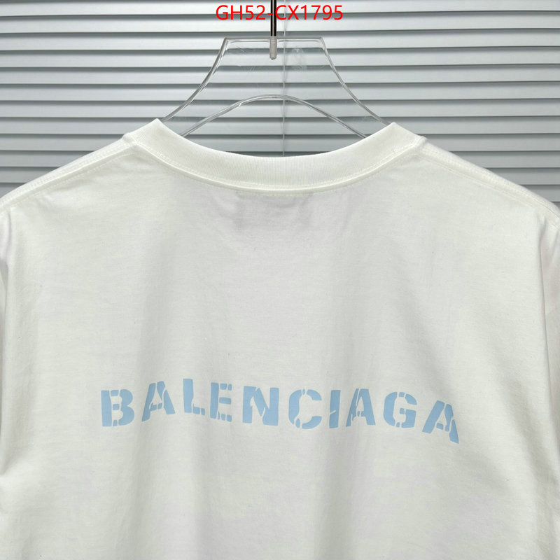 Clothing-Balenciaga aaaaa quality replica ID: CX1795 $: 52USD