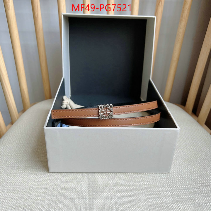 Belts-Loewe luxury fake ID: PG7521 $: 49USD