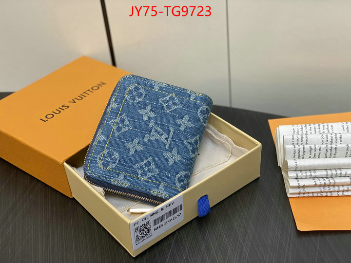 LV Bags(TOP)-Wallet knockoff highest quality ID: TG9723 $: 75USD,