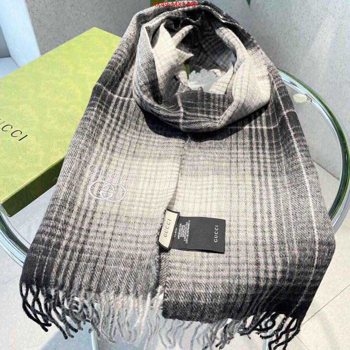 Scarf-Gucci outlet sale store ID: MX1440 $: 49USD