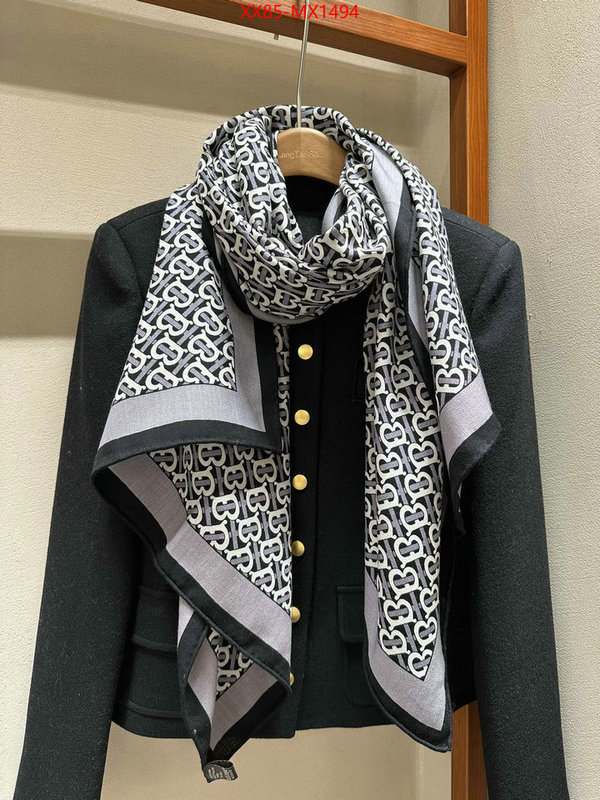 Scarf-Burberry the highest quality fake ID: MX1494 $: 85USD