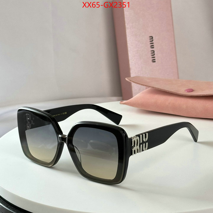 Glasses-Miu Miu replica for cheap ID: GX2351 $: 65USD