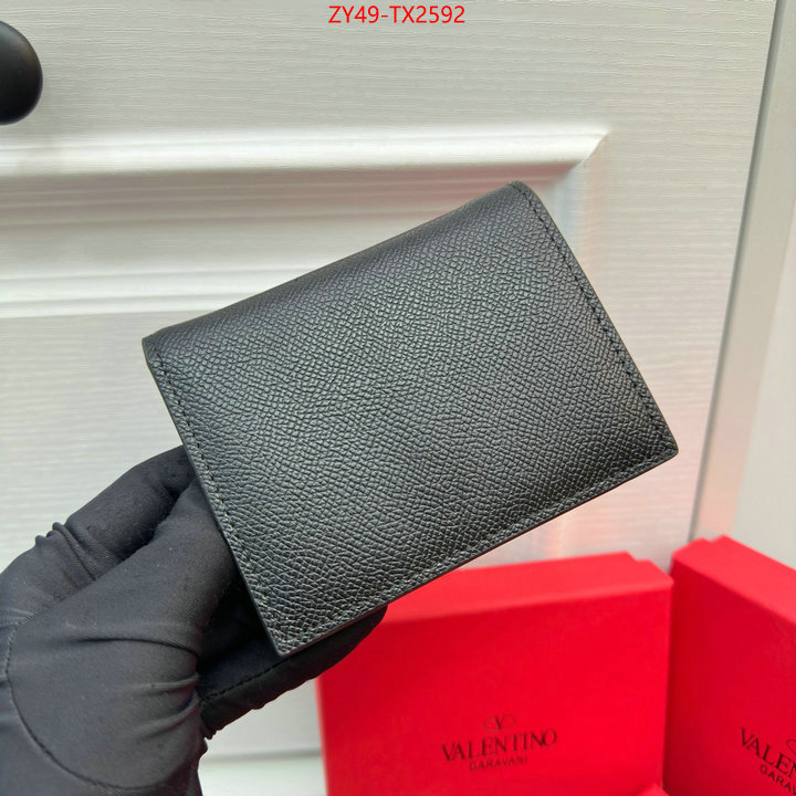 Valentino Bags(4A)-Wallet buy cheap ID: TX2592 $: 49USD,