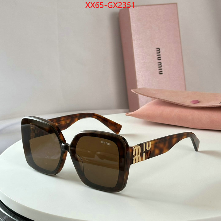 Glasses-Miu Miu replica for cheap ID: GX2351 $: 65USD