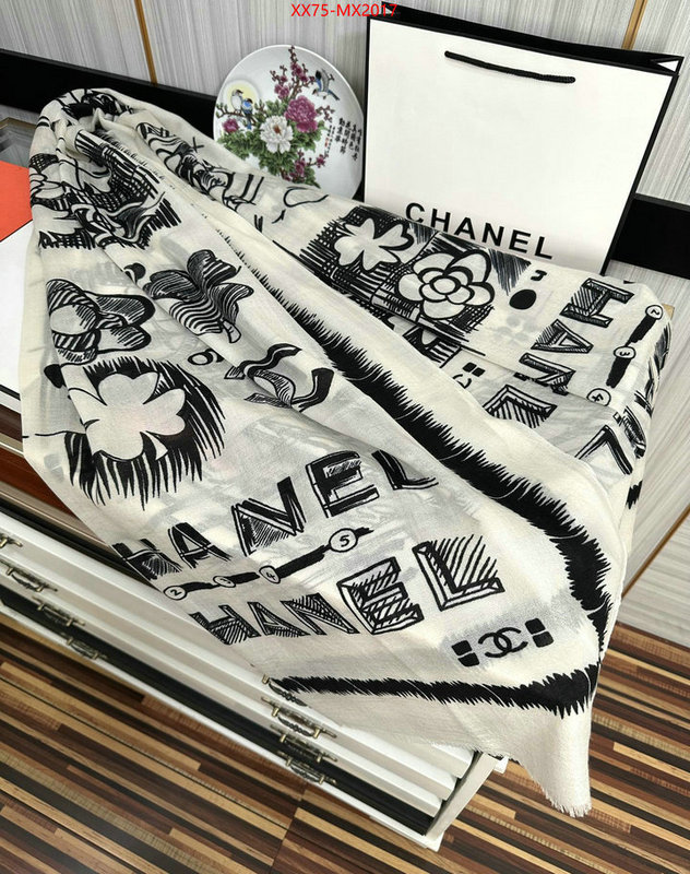 Scarf-Chanel luxury cheap ID: MX2017 $: 75USD