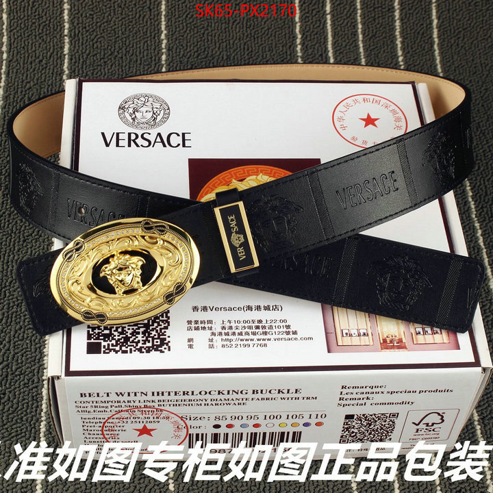 Belts-Versace replica 1:1 high quality ID: PX2170 $: 65USD