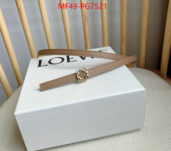 Belts-Loewe luxury fake ID: PG7521 $: 49USD