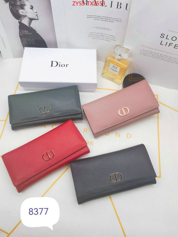 Dior Bags(4A)-Wallet- store ID: TX2553 $: 55USD,