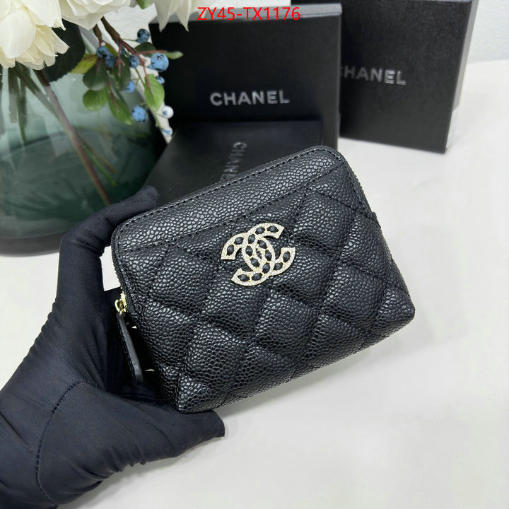 Chanel Bags(4A)-Wallet- for sale cheap now ID: TX1176 $: 45USD,