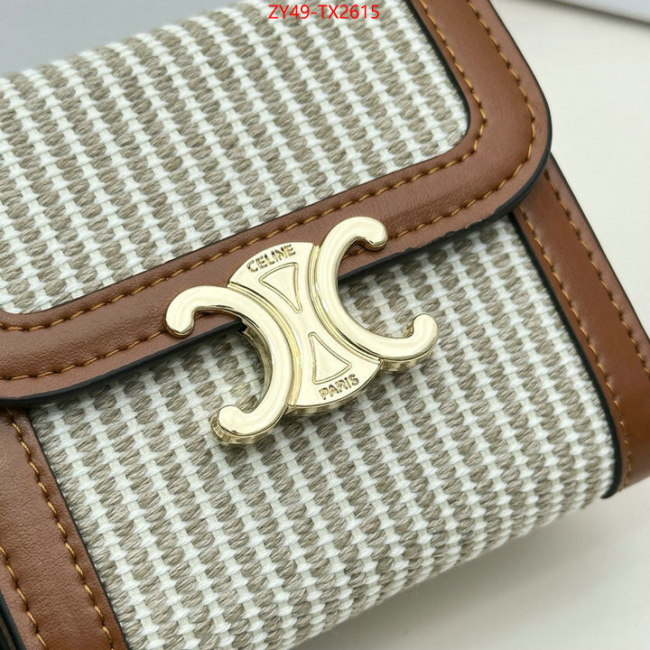 CELINE Bags(4A)-Wallet best fake ID: TX2615 $: 49USD,