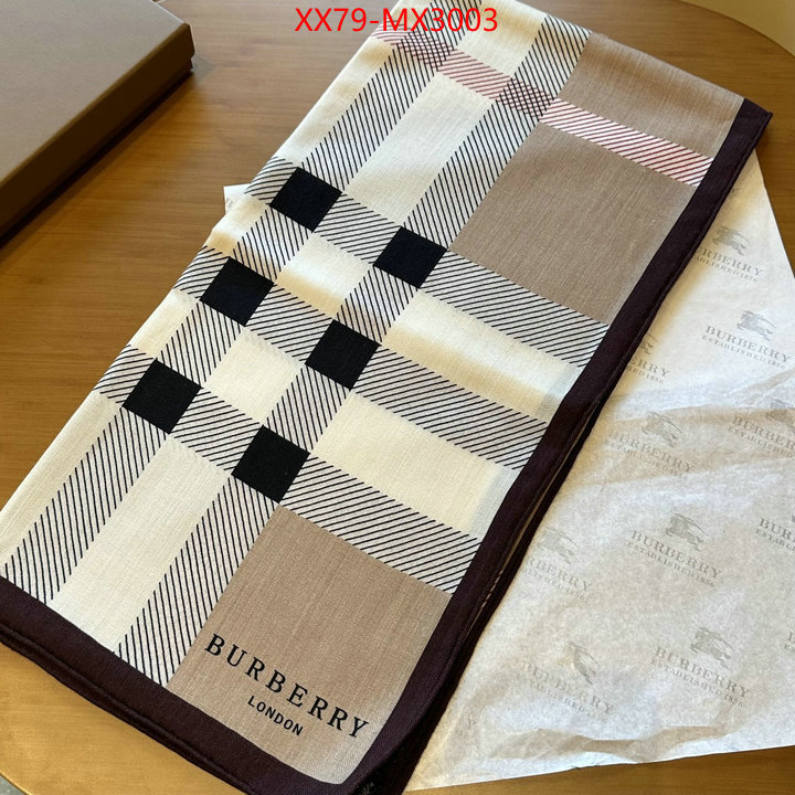 Scarf-Burberry where can i find ID: MX3003 $: 79USD