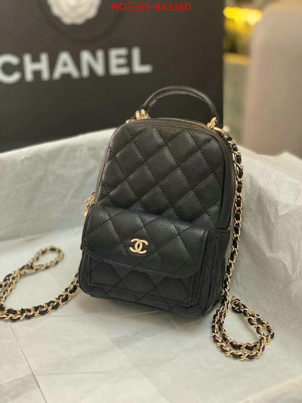 Chanel Bags(TOP)-Backpack- buy top high quality replica ID: BX3360 $: 235USD