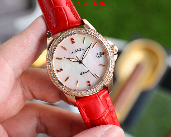 Watch(TOP)-Chanel where could you find a great quality designer ID: WX3216 $: 215USD