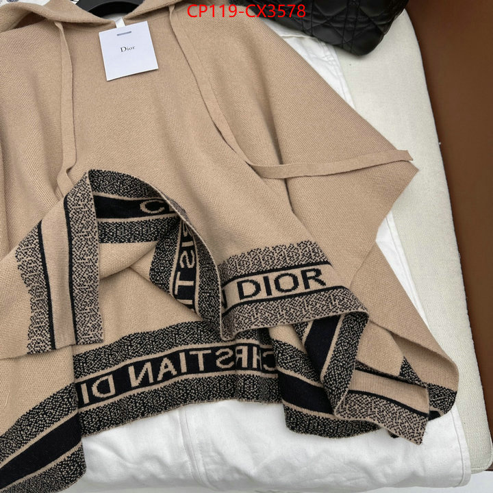 Clothing-Dior knockoff ID: CX3578 $: 119USD