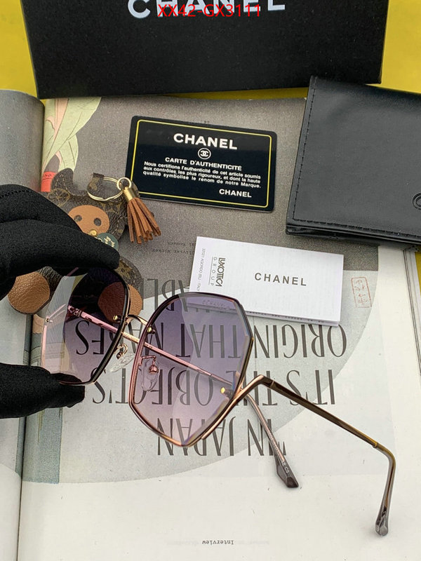 Glasses-Chanel shop designer ID: GX3111 $: 42USD