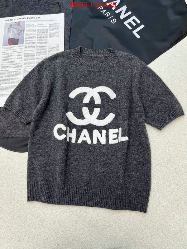 Clothing-Chanel replica us ID: CX3486 $: 99USD