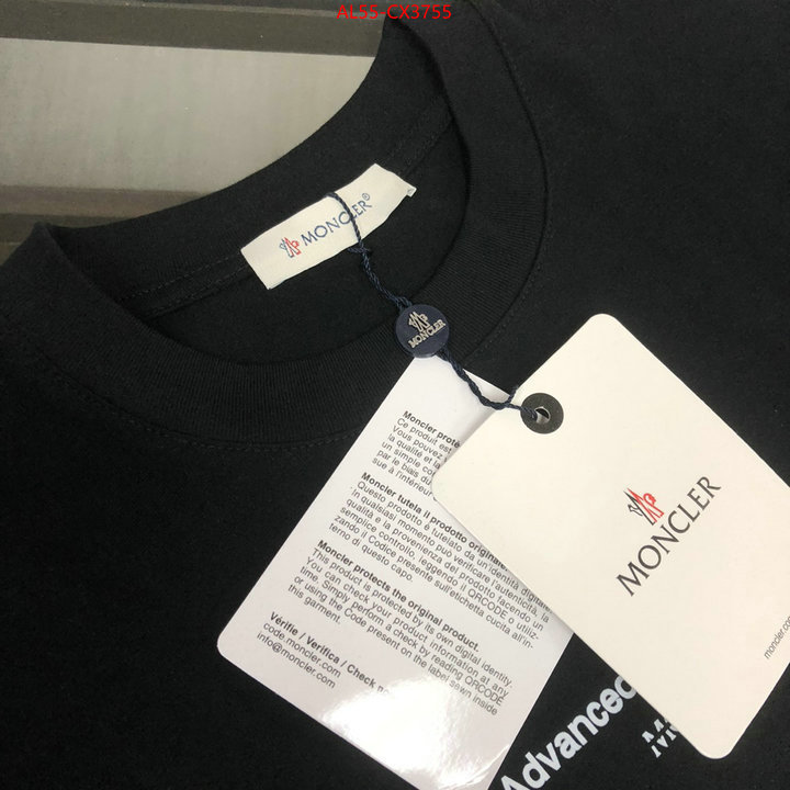 Clothing-Moncler high quality ID: CX3755 $: 55USD
