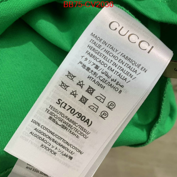 Clothing-Gucci the best affordable ID: CV2036 $: 75USD