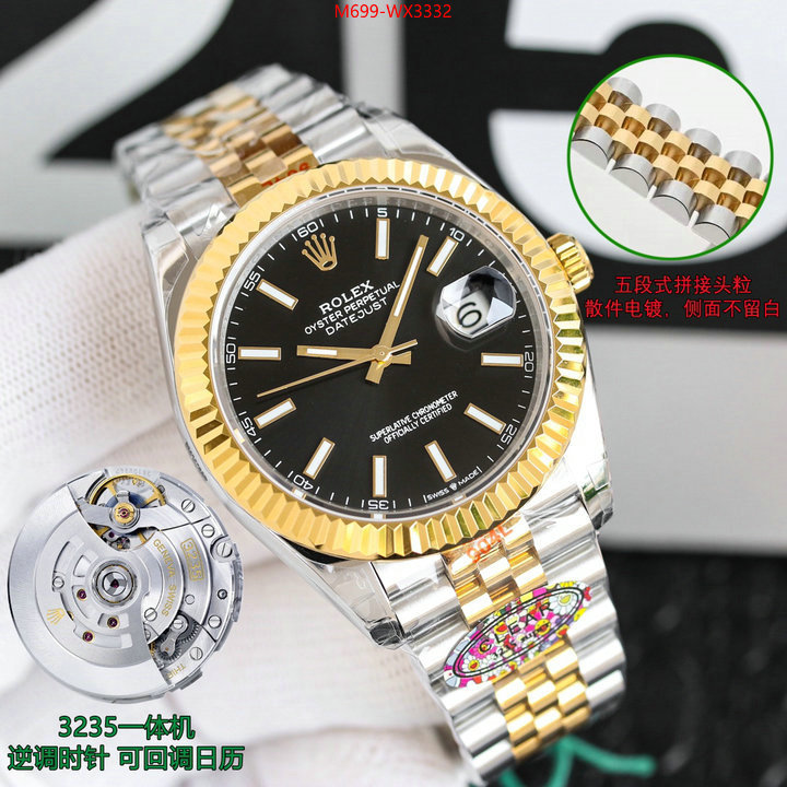 Watch(TOP)-Rolex quality aaaaa replica ID: WX3332 $: 699USD