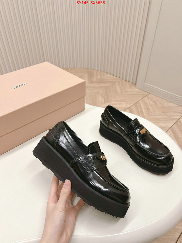 Women Shoes-Miu Miu outlet 1:1 replica ID: SX3638 $: 145USD