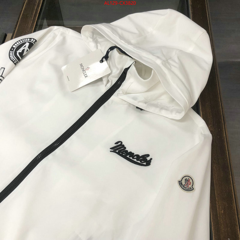 Clothing-Moncler quality replica ID: CX3820 $: 129USD