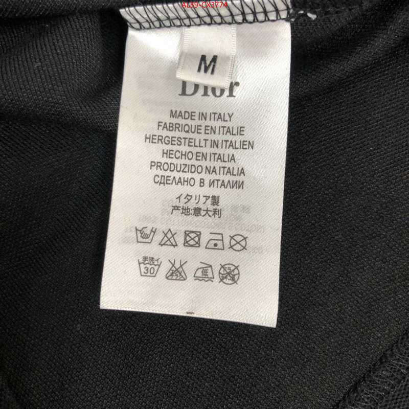 Clothing-Dior the best quality replica ID: CX3774 $: 59USD