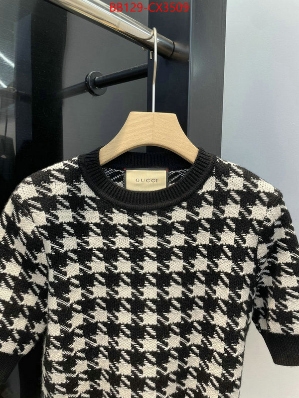 Clothing-Gucci where should i buy to receive ID: CX3509 $: 129USD