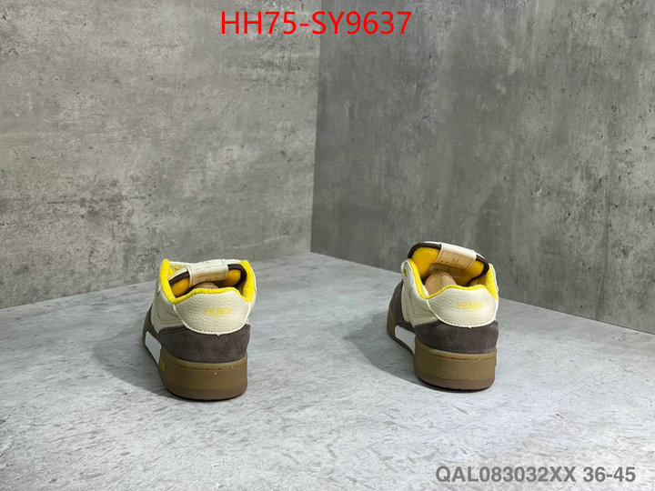 Men Shoes-Fendi best luxury replica ID: SY9637 $: 75USD