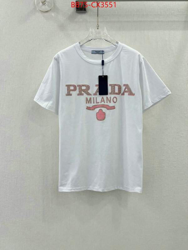 Clothing-Prada the most popular ID: CX3551 $: 75USD