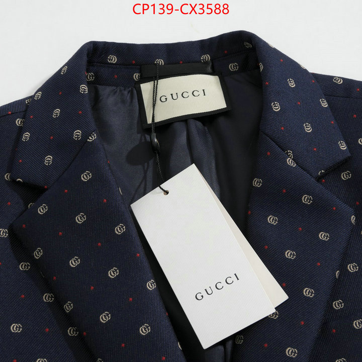 Clothing-Gucci cheap replica designer ID: CX3588 $: 139USD