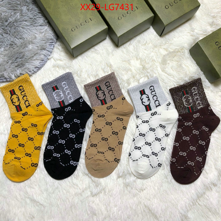 Sock-Gucci quality replica ID: LG7431 $: 29USD