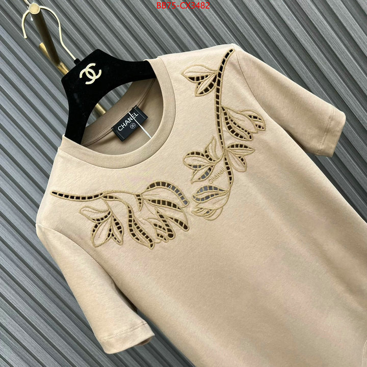 Clothing-Chanel the online shopping ID: CX3482 $: 75USD