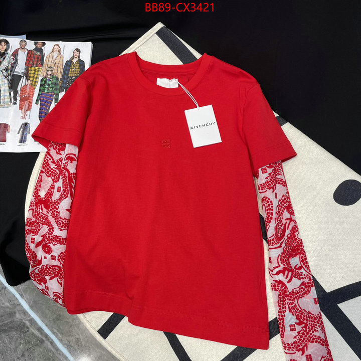 Clothing-Givenchy exclusive cheap ID: CX3421 $: 89USD