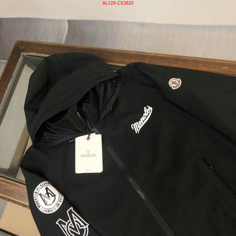 Clothing-Moncler quality replica ID: CX3820 $: 129USD