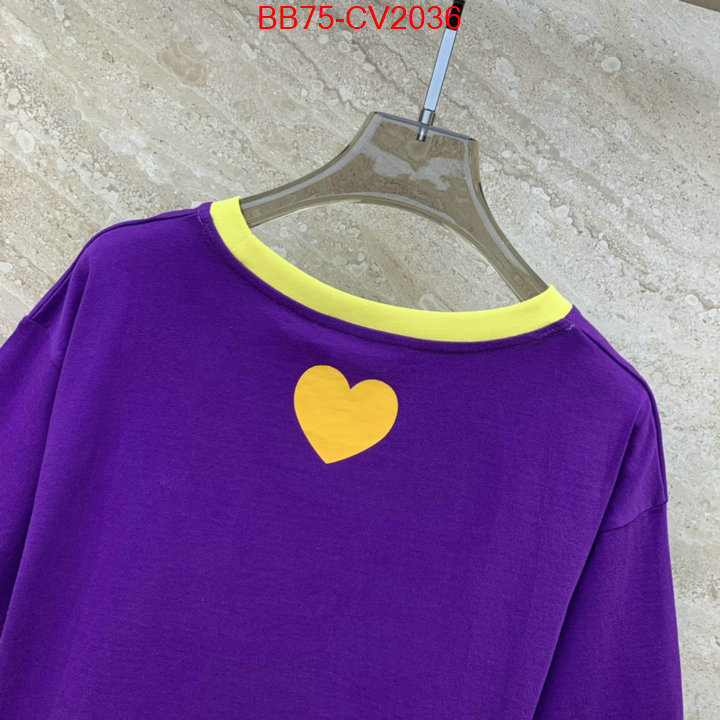 Clothing-Gucci the best affordable ID: CV2036 $: 75USD