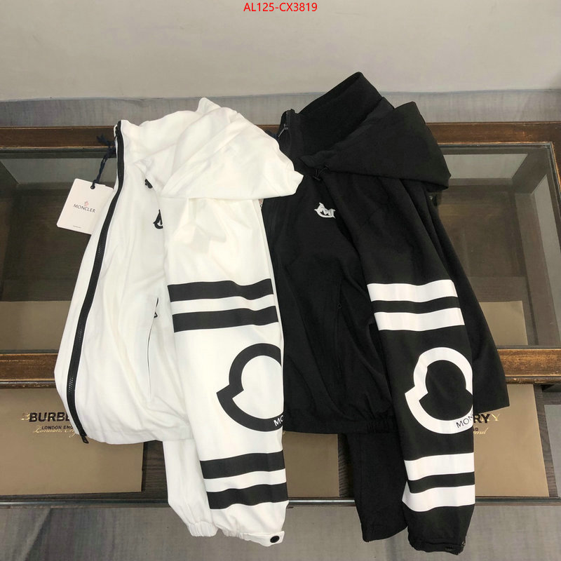 Clothing-Moncler online store ID: CX3819 $: 125USD