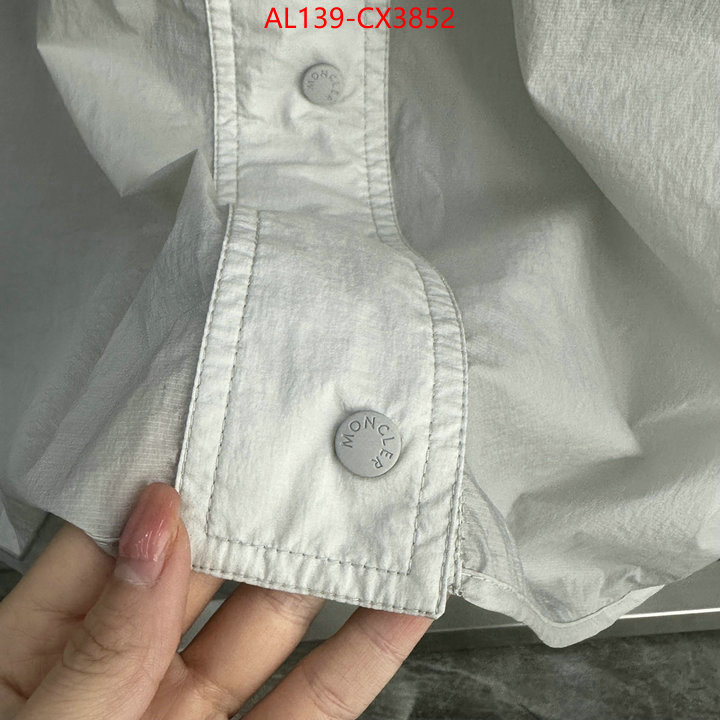 Clothing-Moncler aaaaa+ replica ID: CX3852 $: 139USD