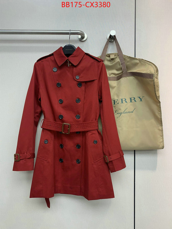 Clothing-Burberry exclusive cheap ID: CX3380 $: 175USD