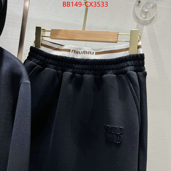 Clothing-MIU MIU shop designer replica ID: CX3533 $: 149USD
